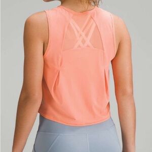 Lululemon sculpt cropped tank top